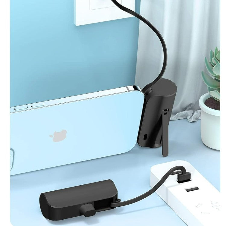 Mini zunanja baterija ''BSCAME'' z vgrajenim kablom (združljiv z iPhone) – Infostyle