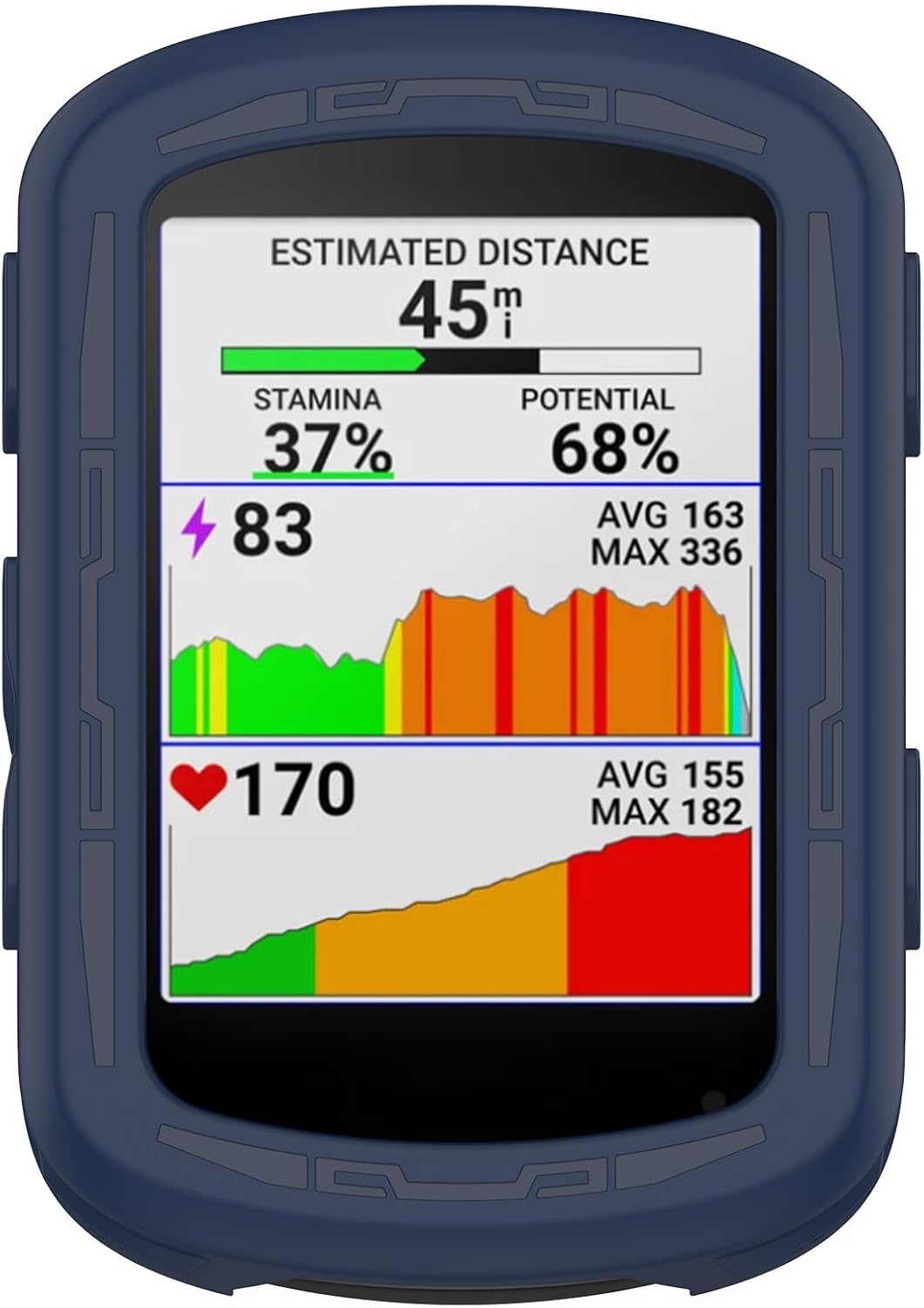 Zaščitni ovitek za Garmin Edge 840 / 540 moder | TPU zaščita za kolesarski računalnik