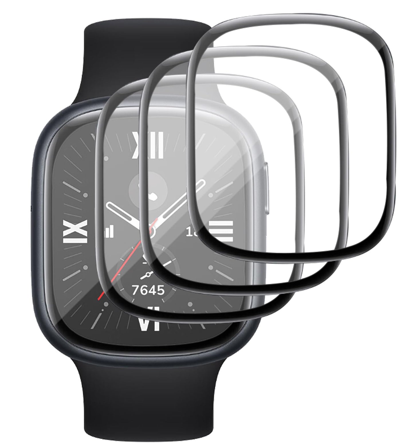 GIOPUEY Screen Protector for Honor Watch 4 - HD Full Screen Protection, 3-Pack