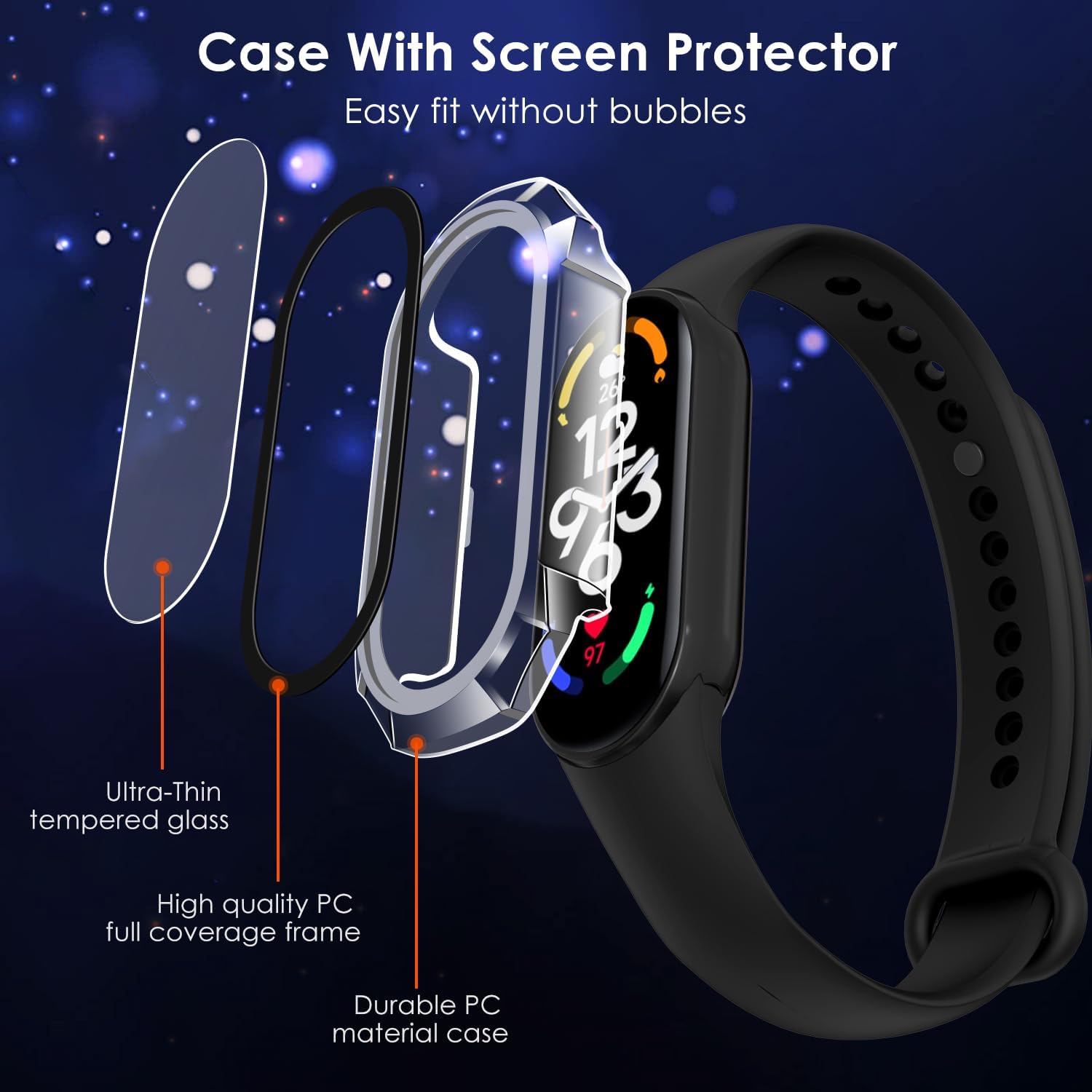 Zaščitni ovitek za pametno uro Xiaomi Smart Band 8 – Infostyle