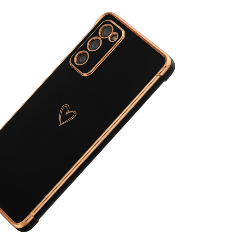 Ovitek za telefon ''Gold Heart'' za Samsung Galaxy S20 Fe – Infostyle – Črna