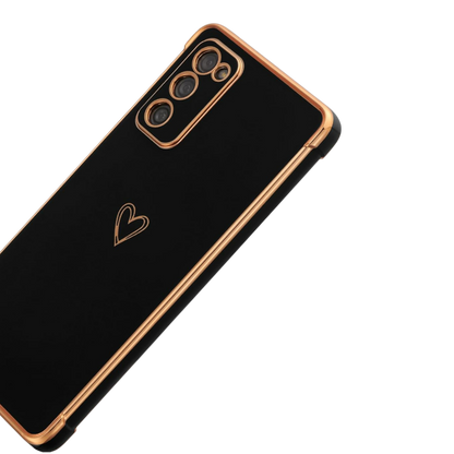 Ovitek za telefon ''Gold Heart'' za Samsung Galaxy S20 Fe – Infostyle – Črna
