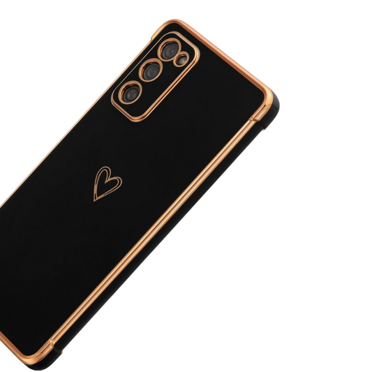 Ovitek za telefon ''Gold Heart'' za Samsung Galaxy S20 Fe – Infostyle – Črna