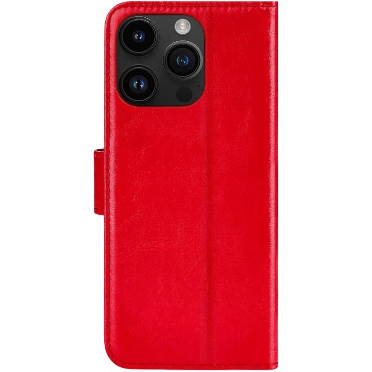 Usnjen ovitek za iPhone 15 Pro, rdeča – Infostyle