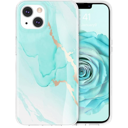 Ovitek "marble" za iPhone 13 – Togestar – Cijan