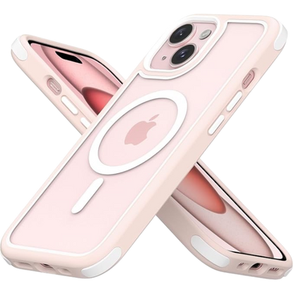 Ovitek "hibridni magnetic" za iPhone 15 – MobNano – Roza
