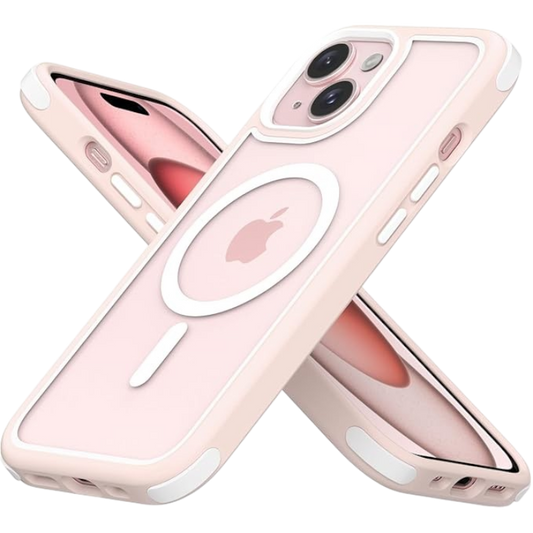 Ovitek "hibridni magnetic" za iPhone 15 – MobNano – Roza