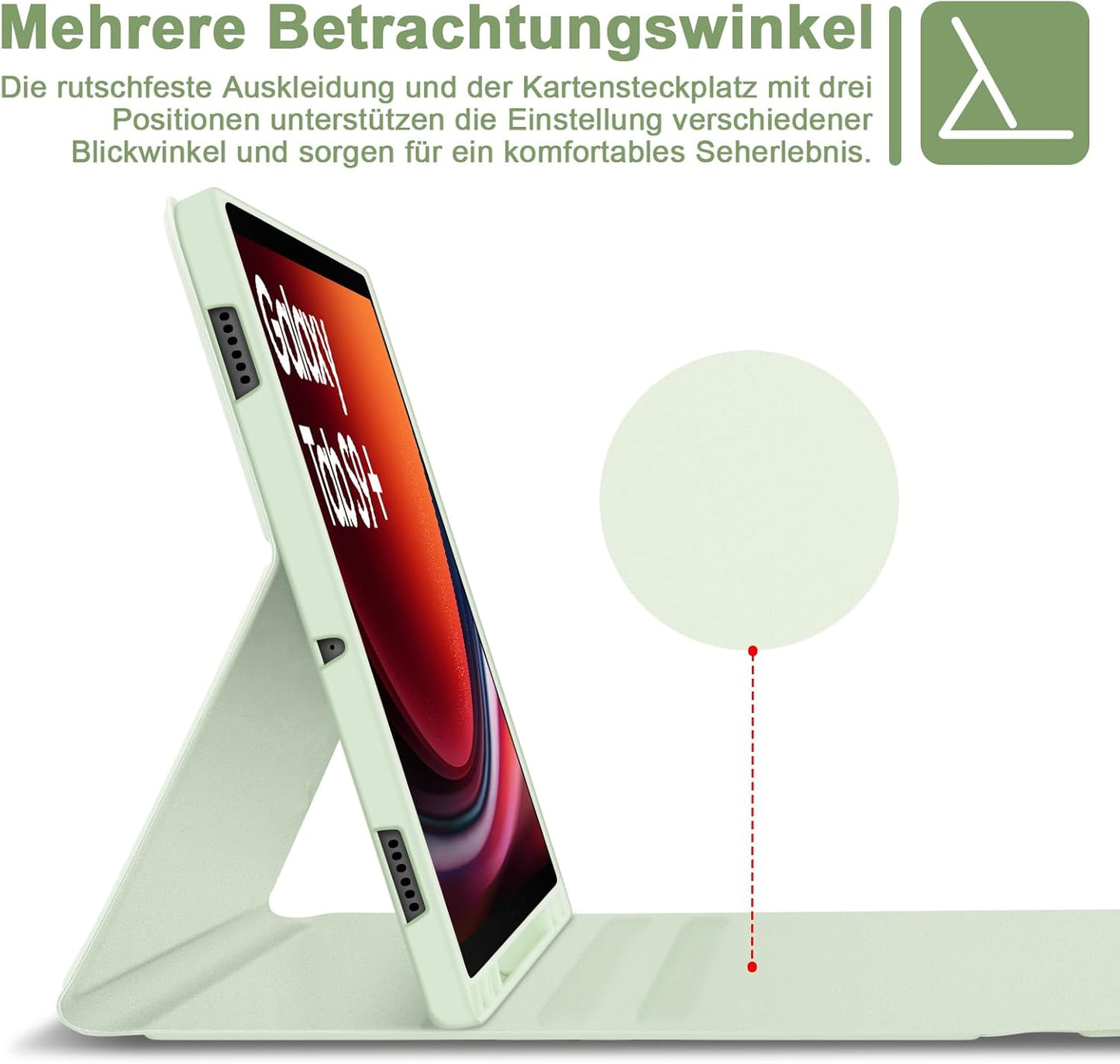 Ovitek s tipkovnico za Samsung Galaxy Tab S9+ 12.4 Inch 2023 – GOOJODOQ