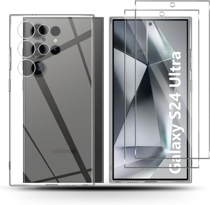 Holilo ovitek + 2x kaljeno steklo za Samsung Galaxy S24 Ultra - TPU Zaščita in 9H Zaščitno Steklo