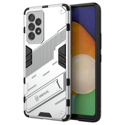 Ovitek s stojalom za Samsung Galaxy A53 5G, bela – SHIEID