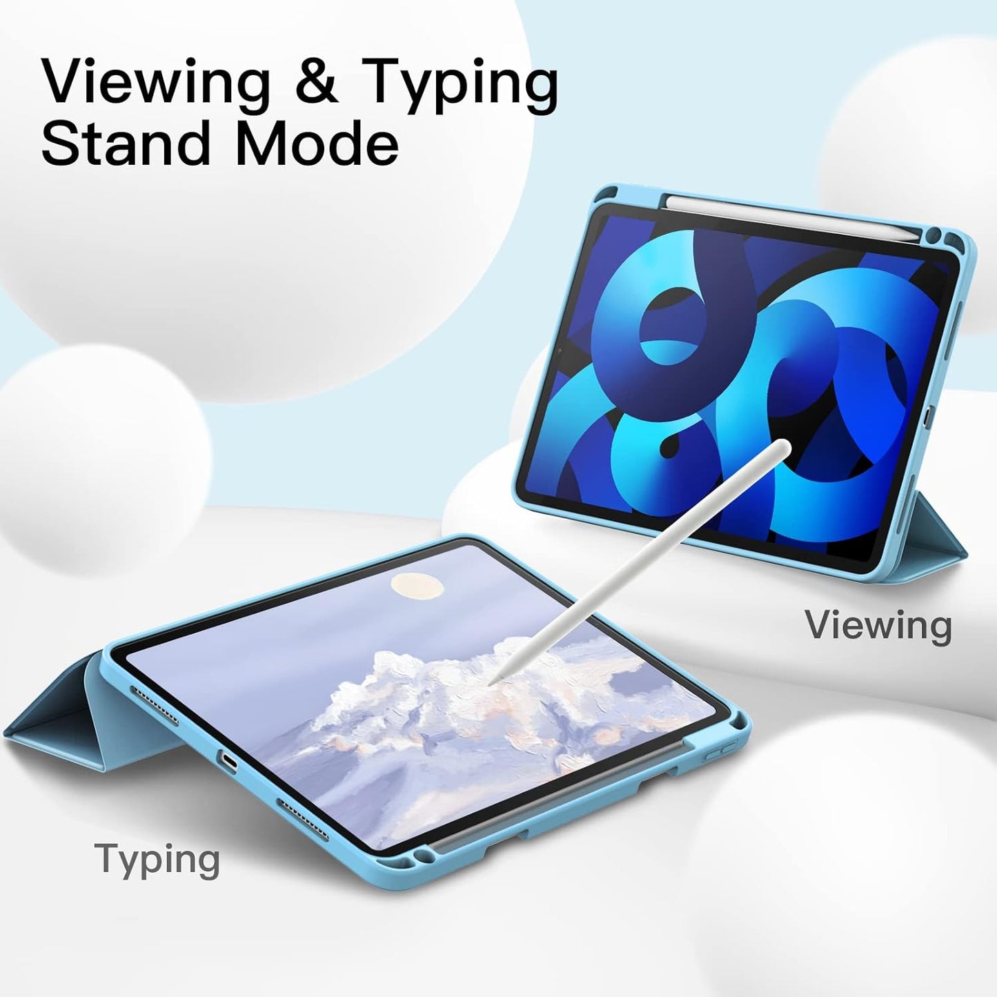 Ovitek ''JETech'' za iPad Air 11" M2 (2024), iPad Air 5/4 (2022/2020 5./4. gen.10,9") z držalom za svinčnik