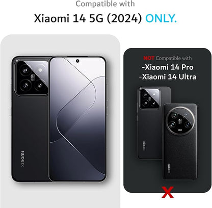 TUDIA MergeGrip ovitek za Xiaomi 14 5G (2024) MagSafe - Dvoslojna Vojaška Zaščita, Indigo Črna