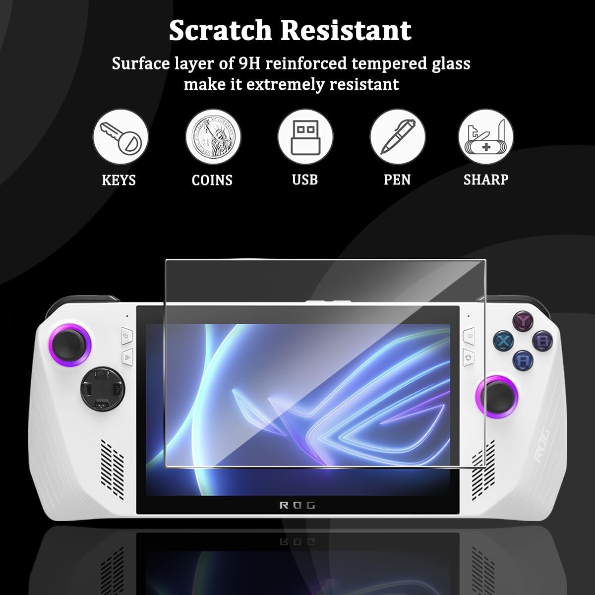 GOZOPO 2x zaštita zaslona za ASUS ROG Ally (2023)