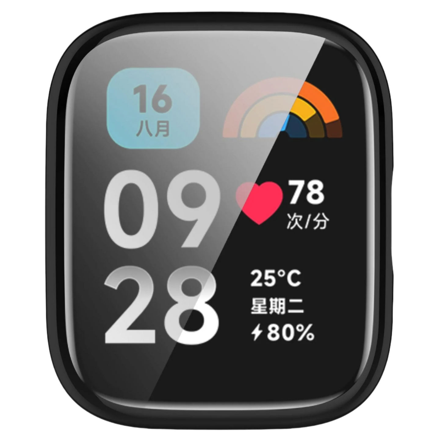 Ovitek 360 za pametno uro "LOKEKE" Redmi Watch 3 – Infostyle – Črna