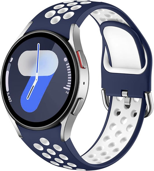 Športni silikonski pašček Upeak za Samsung Galaxy Watch 7/6/5/4/Watch 5 Pro/Watch 6 Classic – zračen in udoben