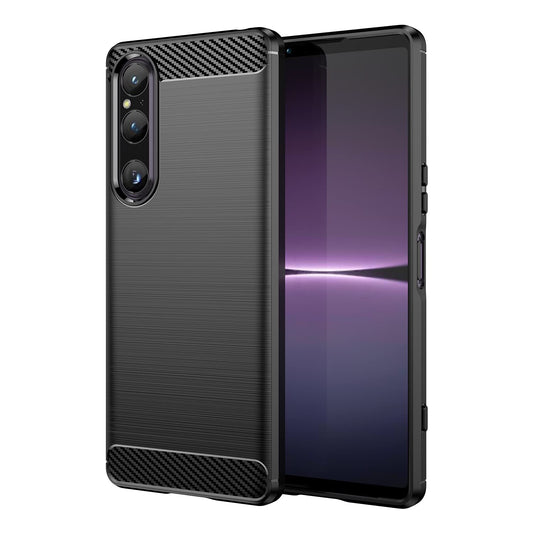 Carbon case for Sony Xperia 1 V – black