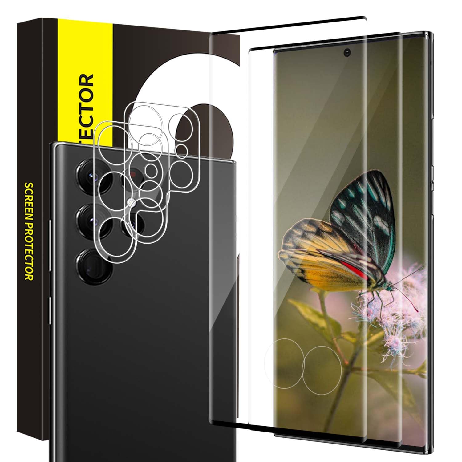 Zaščita zaslona + zaščita za kamero komplet 2+2 "Bodyguard" Samsung Galaxy S23 Ultra – Infostyle
