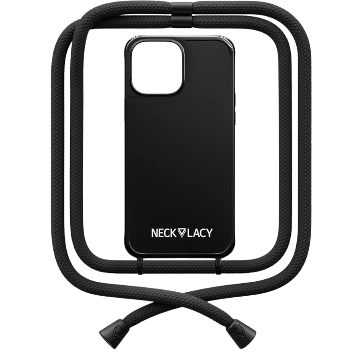 Ovitek z vrvico "NECKLACY premium chain" + zaščita za kamero za iPhone 14 Pro