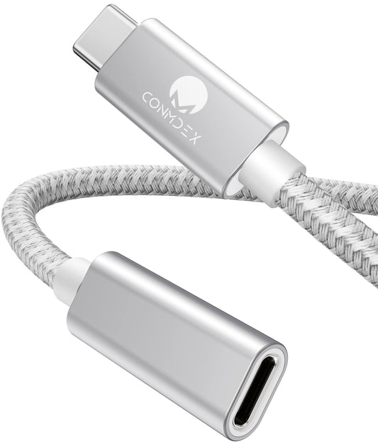 usb-c-podaljsek-conmdex-moski-zenski-siva