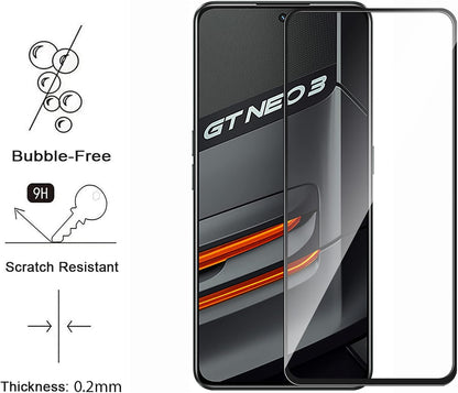 Case + 2 screen protectors for Realme GT Neo 3 - black