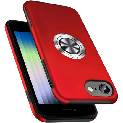 Ovitek "ring stojalo" za iPhone SE/7/8, rdeča – AOUIA – Rdeča