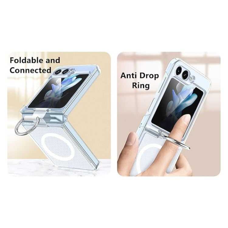 Komplet ovitek "ANFAIRLACE MagSafe" z vrvico in zaščitnim steklom za ekran za Samsung Galaxy Z Flip 5