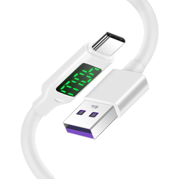 Kabel USB A v USB C 100W/5A – Infostyle – Bela