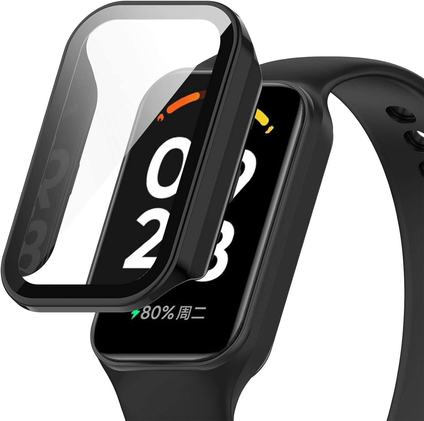 Screen Protector Case for Redmi Band 2 – PC Black