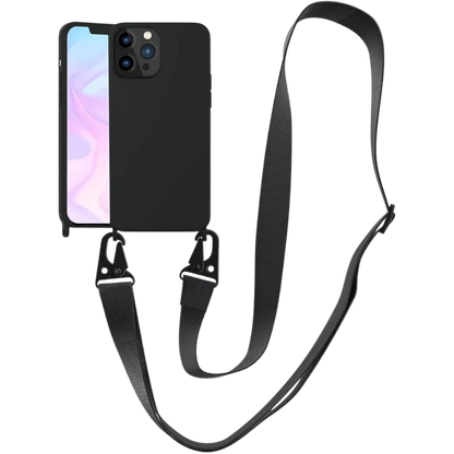 Ovitek z vrvico za iPhone 15 Pro Max – Infostyle – Črna