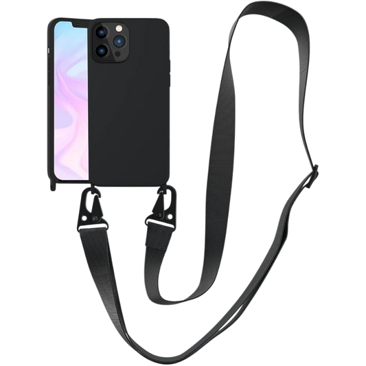 Ovitek z vrvico za iPhone 15 Pro Max – Infostyle – Črna