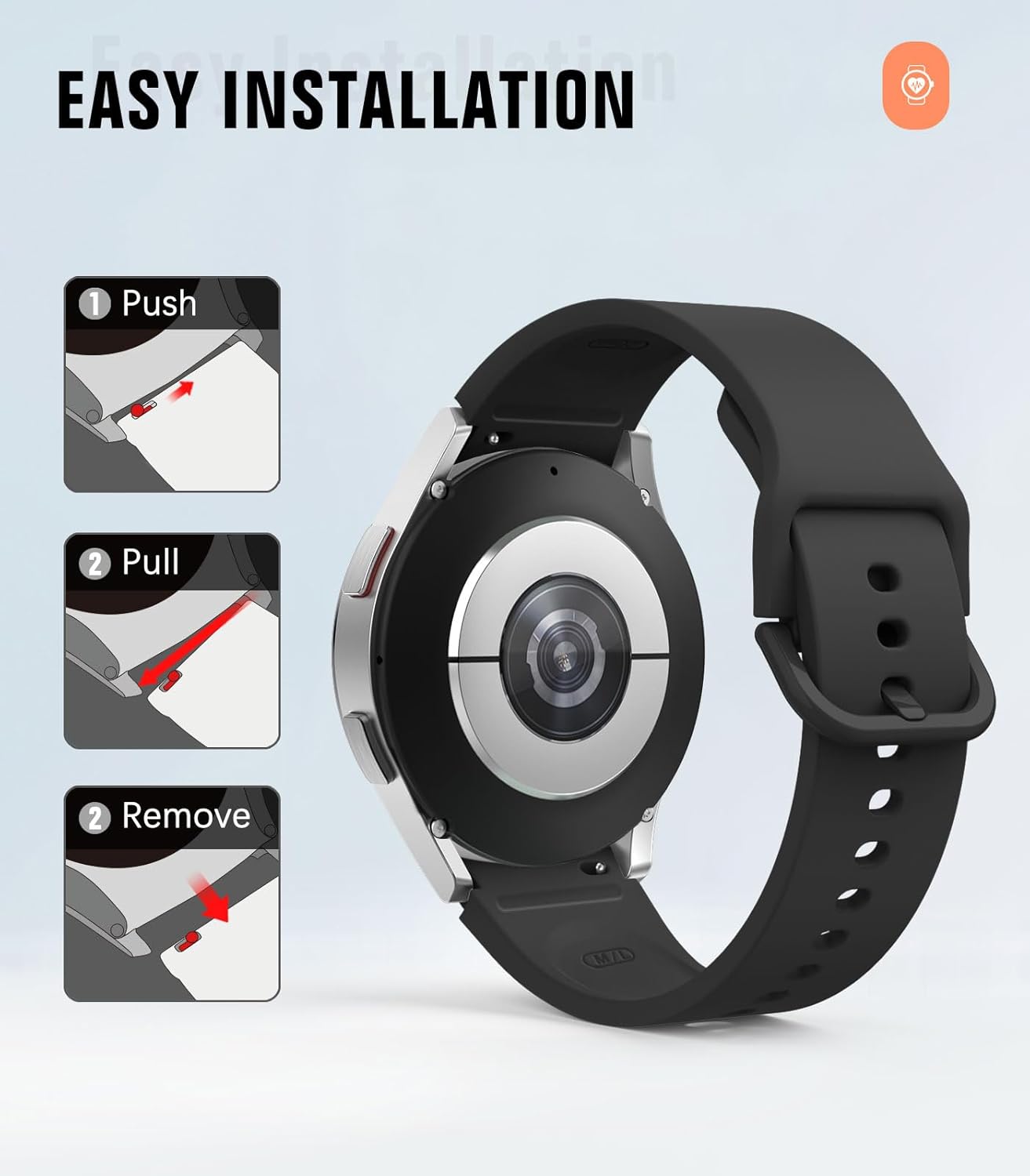 Pašček za Samsung Galaxy Watch 6 40 mm 44 mm, Galaxy Watch 6 classic 43 mm 47 mm, Galaxy Watch 5 Pro/Watch 4/Watch 4 Cla