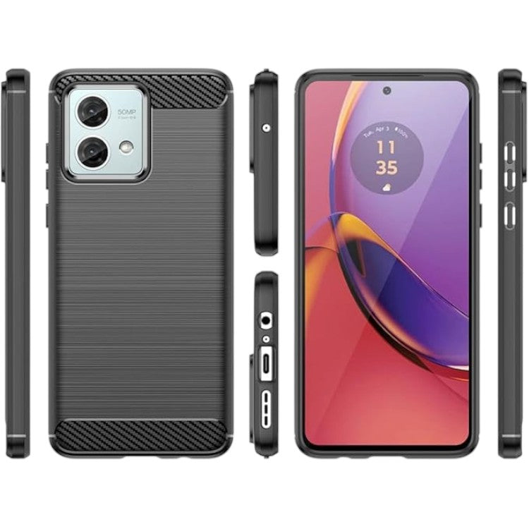 Komplet ovitek "Carbon" + zaščitno steklo za Motorola Moto G84 – Infostyle