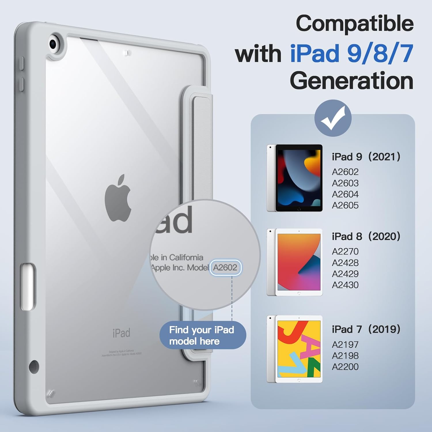 Ovitek za tablico "JETech" iPad 9/8/7 10.2"