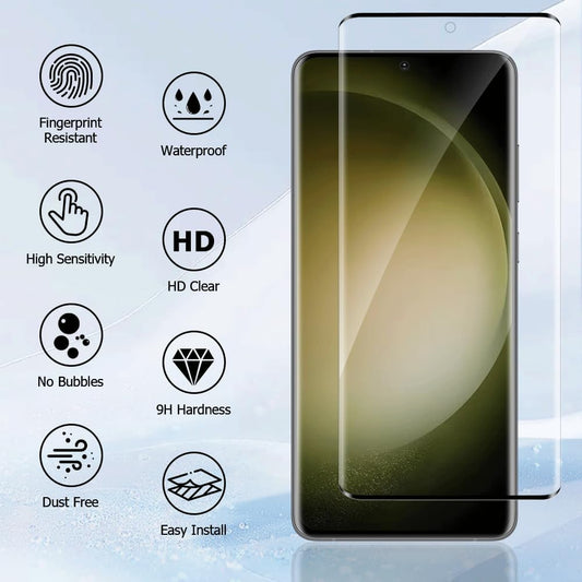 Black border screen protector for Samsung Galaxy S20 Plus