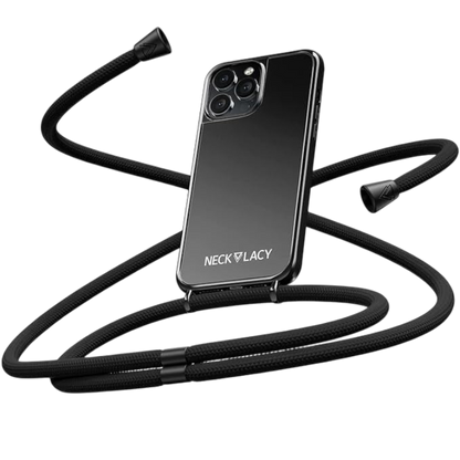 Ovitek z vrvico "NECKLACY premium chain" + zaščita za kamero za iPhone 14 Pro
