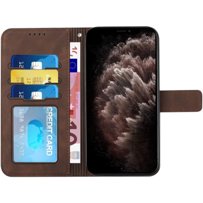 Preklopna torbica "Smile" za Samsung Galaxy S10e, temno rjava – Infostyle