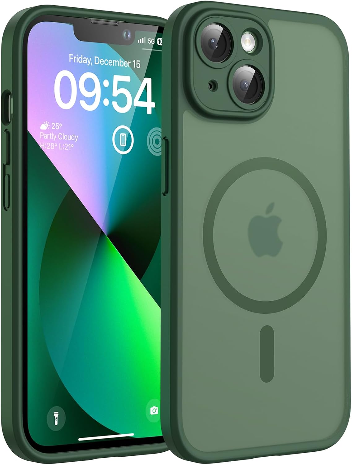 TOCOL MagSafe maskica za iPhone 13 - alpska zelena