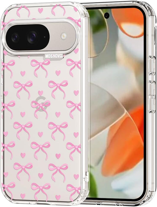 Ovitek MOSNOVO za Google Pixel 9 & 9 Pro - Love with Bow