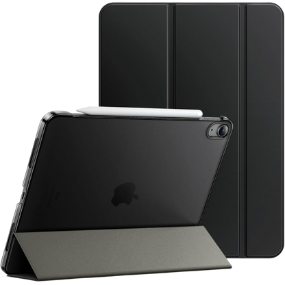 Ovitek za iPad Air 11" M2 (2024), iPad Air 5/4 (10,9 ", Modell 2022/2020), črna – JETech – Črna / Poliuretan + Polikarbo