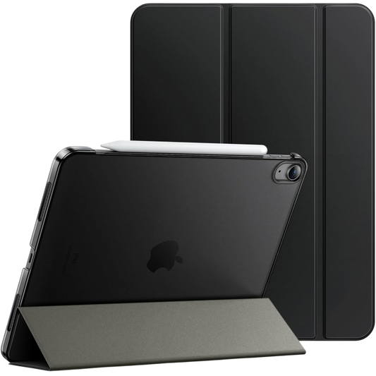 Ovitek za iPad Air 11" M2 (2024), iPad Air 5/4 (10,9 ", Modell 2022/2020), črna – JETech – Črna / Poliuretan + Polikarbo