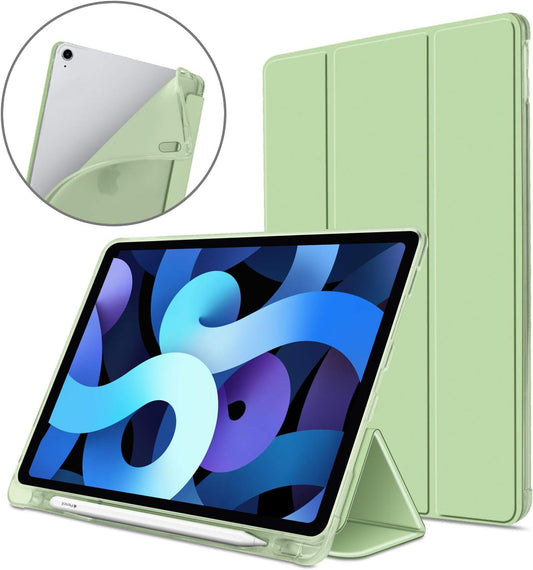 Ovitek VAGHVEO za iPad Air 10,9" (4. in 5. gen.) / iPad Pro 11" – Z držalom za svinčnik, zelena