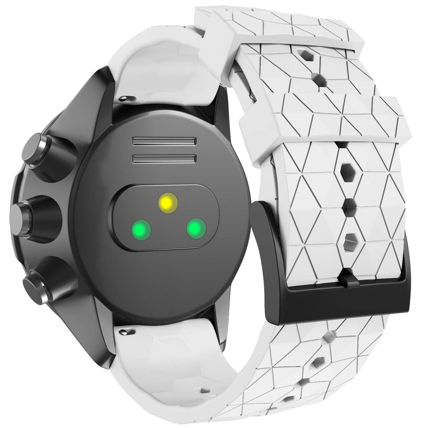 ANBEST silikonski pašček 24 mm za Suunto 9 / 9 Baro / 7 / Spartan Sport HR | bela