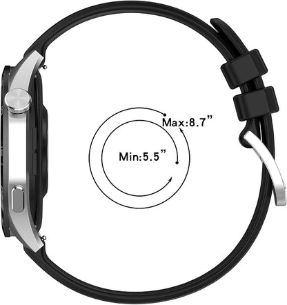 LOKEKE 22 mm silikonski pašček za Garmin Venu 3 / Venu 2 / Forerunner 265 in druge ure z 22 mm priklopom