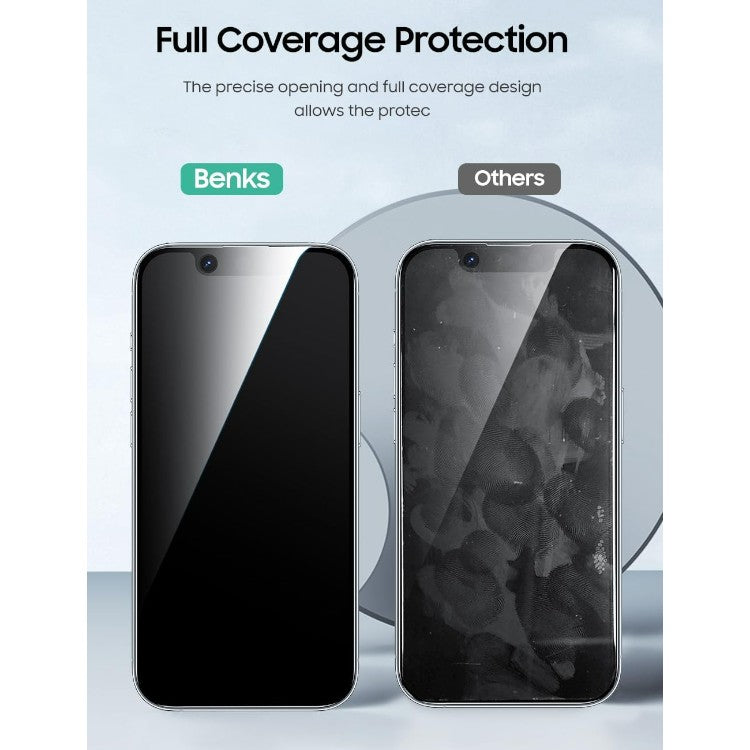 Zaščitno steklo "Benks Privacy" iPhone 13/13 Pro/14/16e