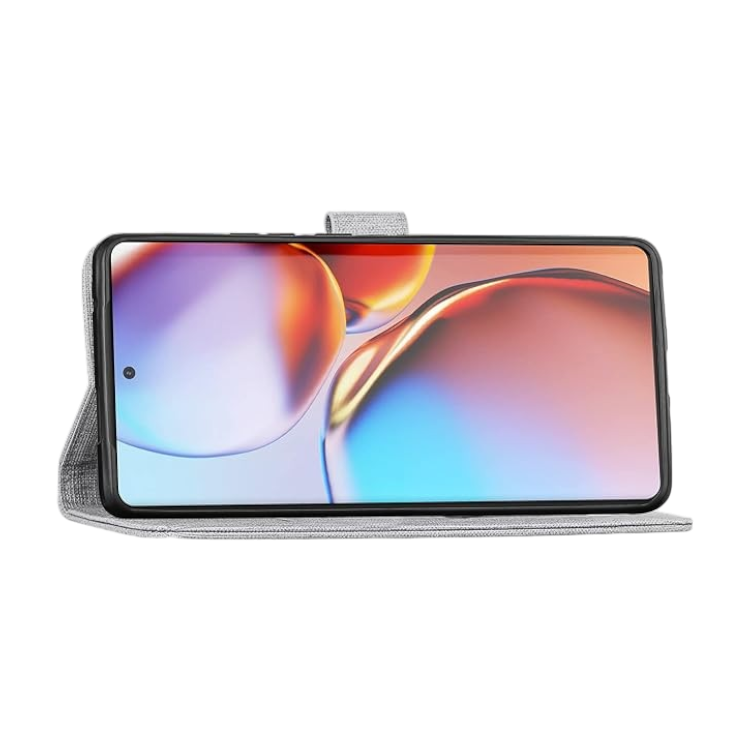 Preklopna torbica "Foluu" za Motorola Edge 40 Pro, siva