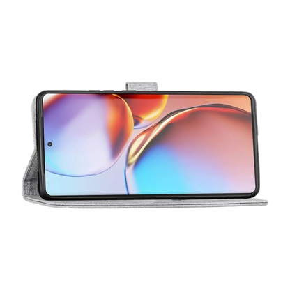Preklopna torbica "Foluu" za Motorola Edge 40 Pro, siva