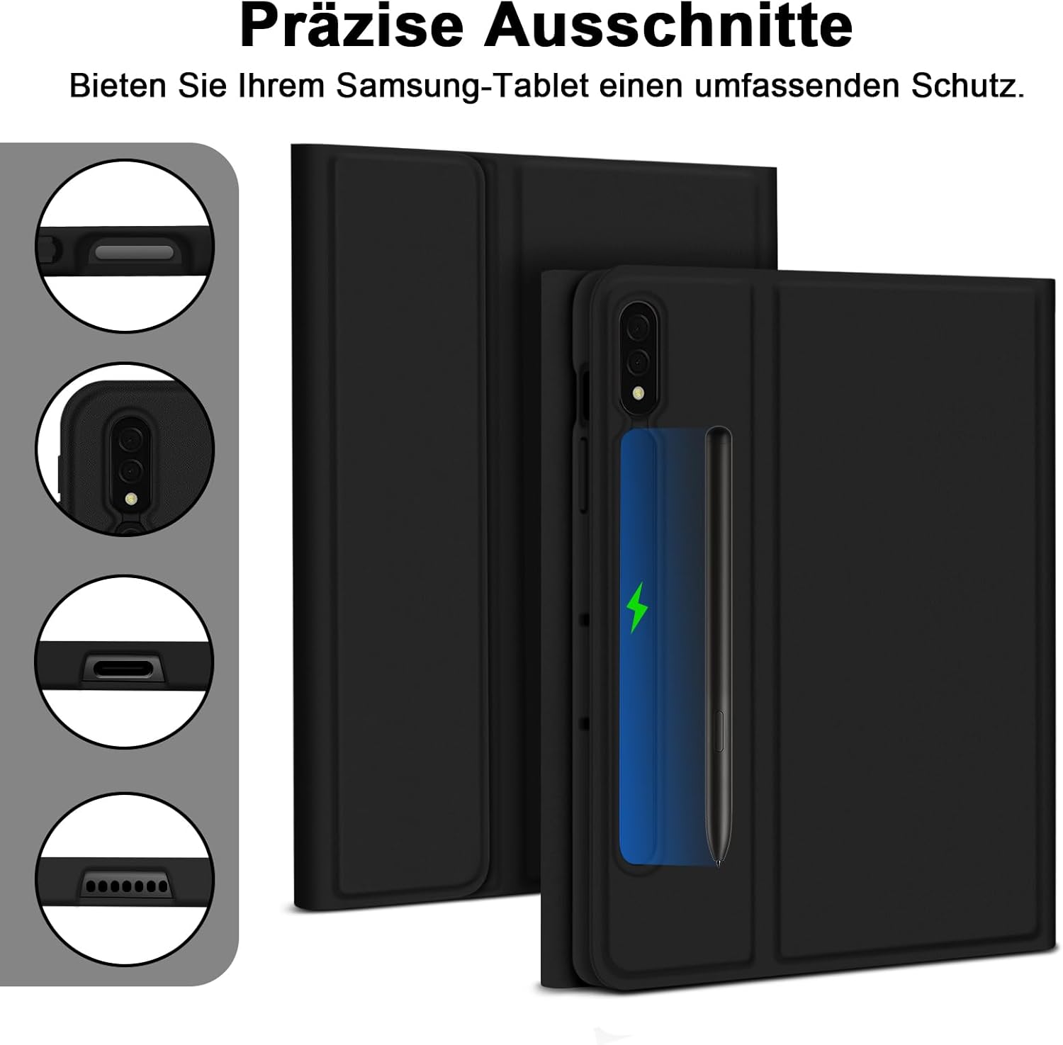 Ovitek s tipkovnico za Samsung Galaxy Tab S9+ 12.4 Inch 2023 – GOOJODOQ