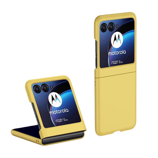 Ovitek za telefon "GIOPUEY" Motorola Razr 40 Ultra – Infostyle – Rumena