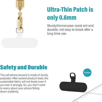 Univerzalni trak za telefon, črna/zlata – Infostyle