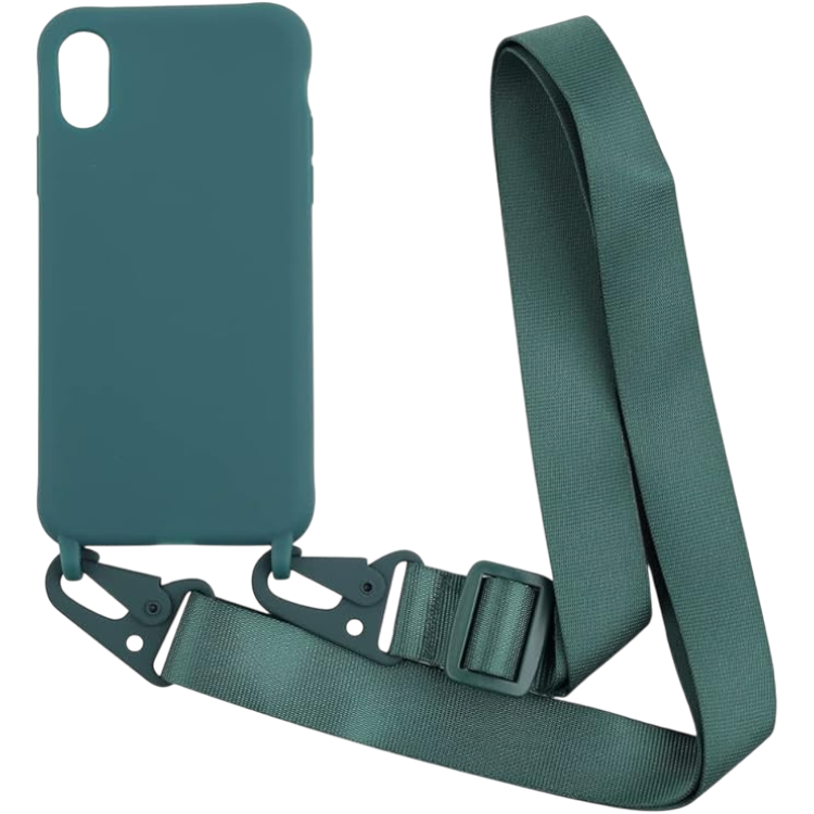 Ovitek"bigcousin" z vrvico za iPhone XS Max – Zelena
